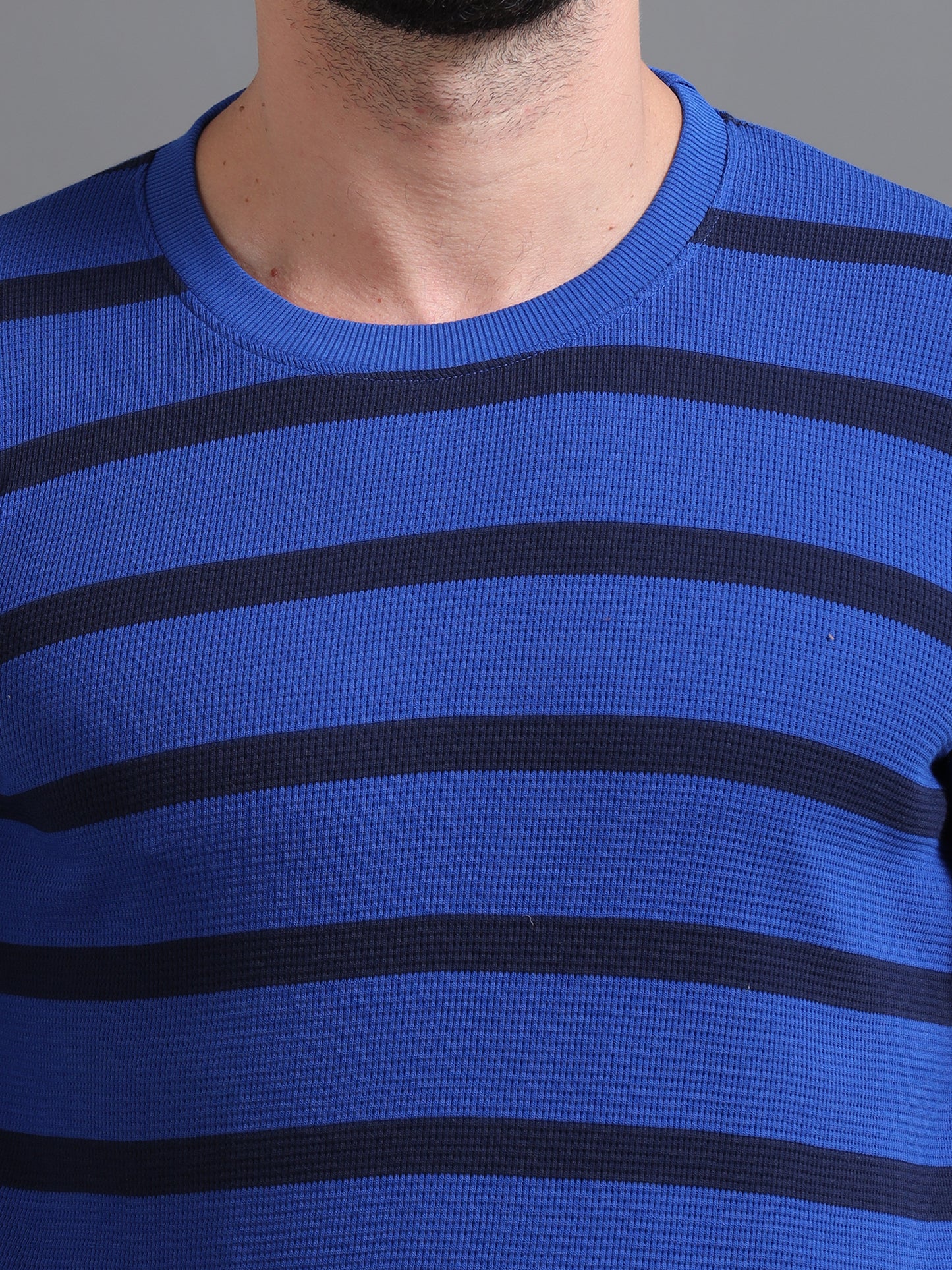 Mens Pullover Royal Blue Full Sleeve Tees TK712