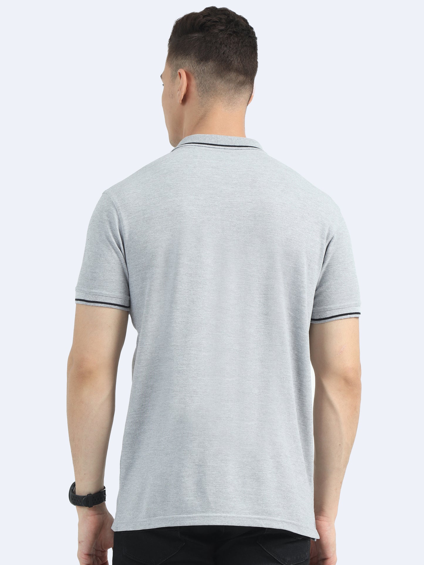 Mens Premium Grey Polo T-shirt TK707