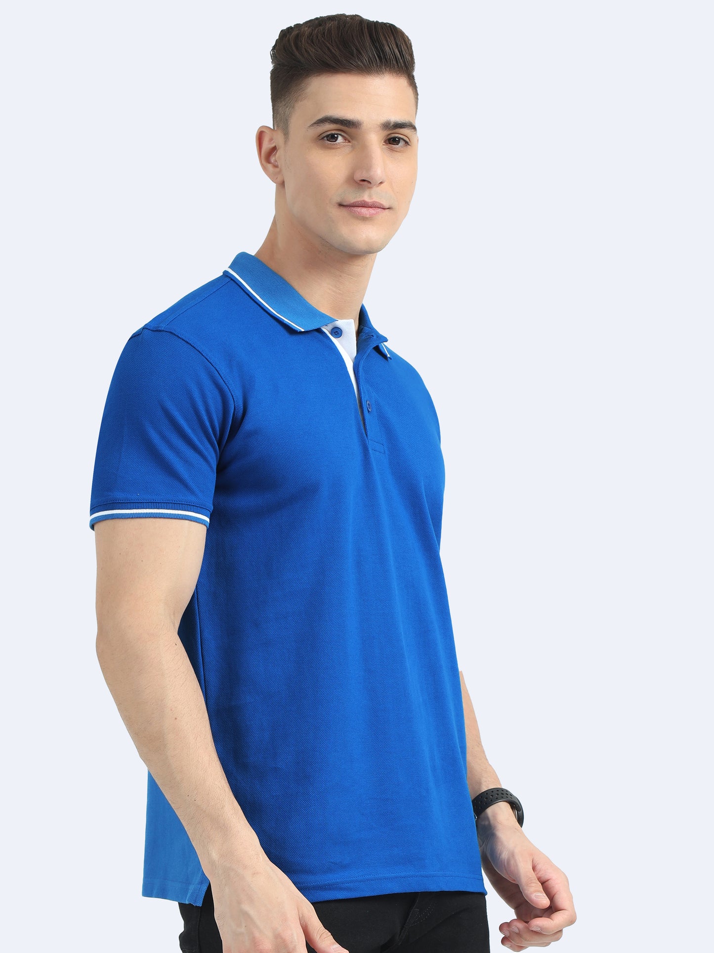 Mens Premium Royal Blue Polo T-shirt TK707