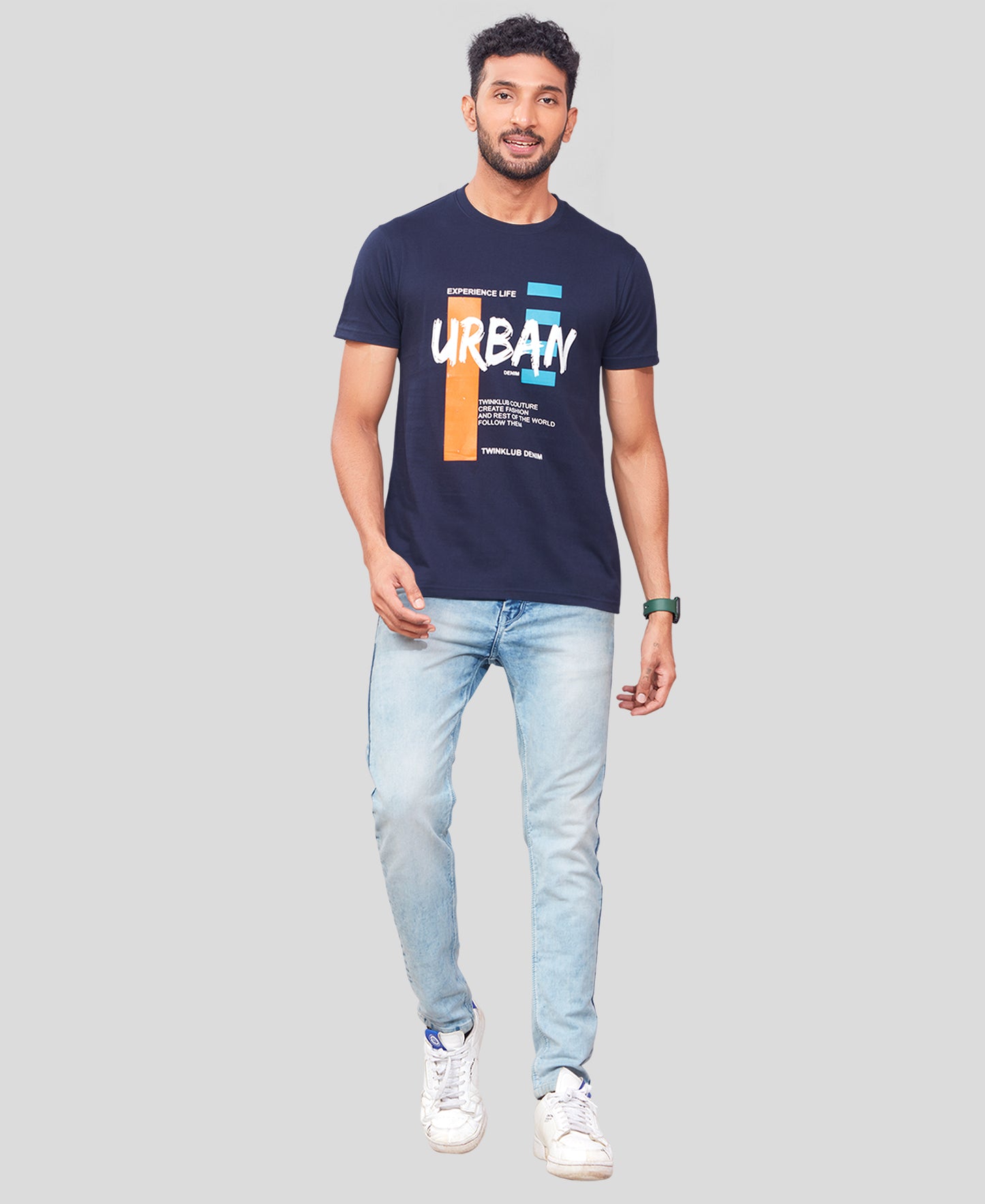 Men's DK Navy Graphic Tees TK722