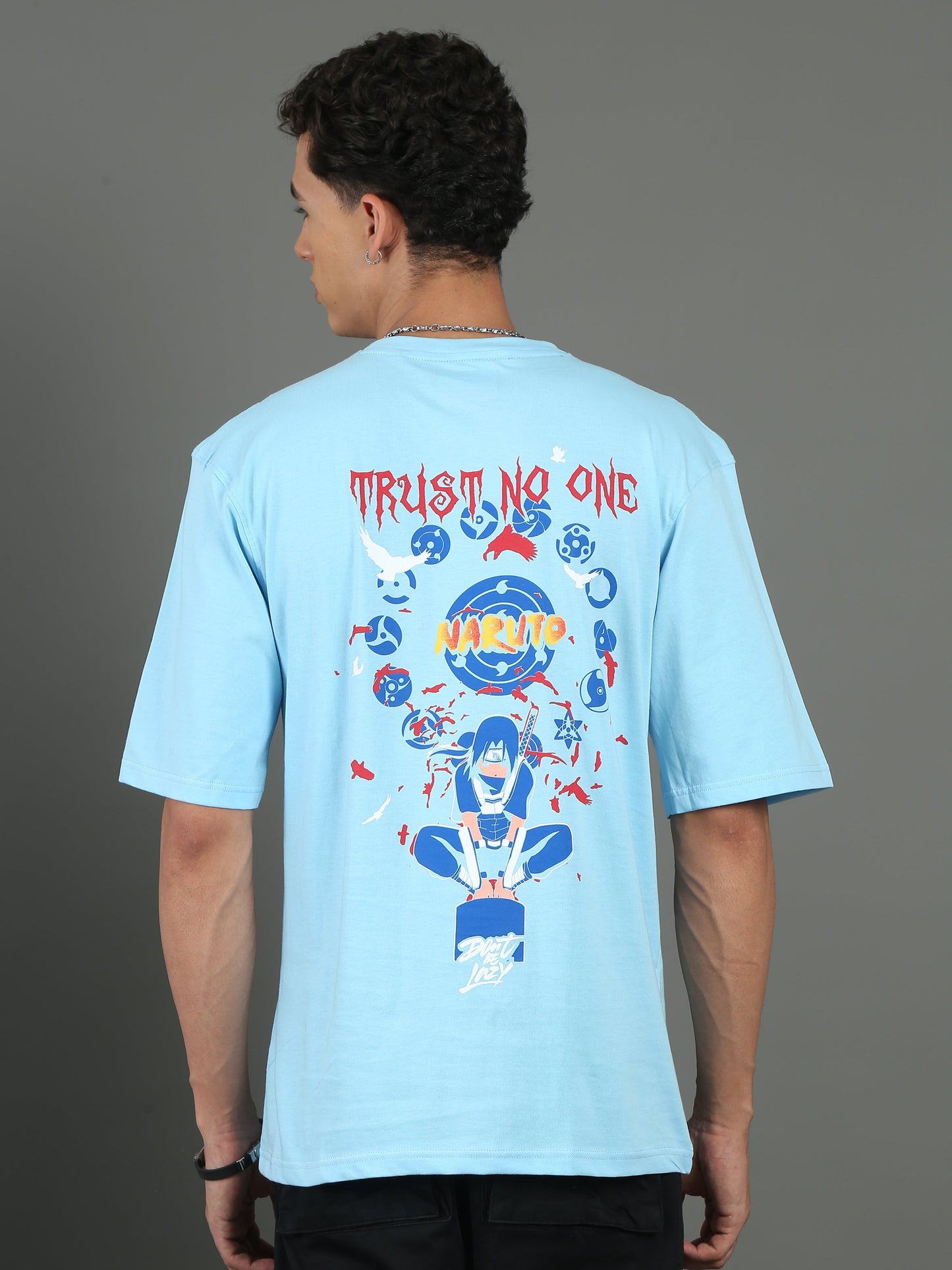 Mens Oversized Tees - Sky Blue TK734