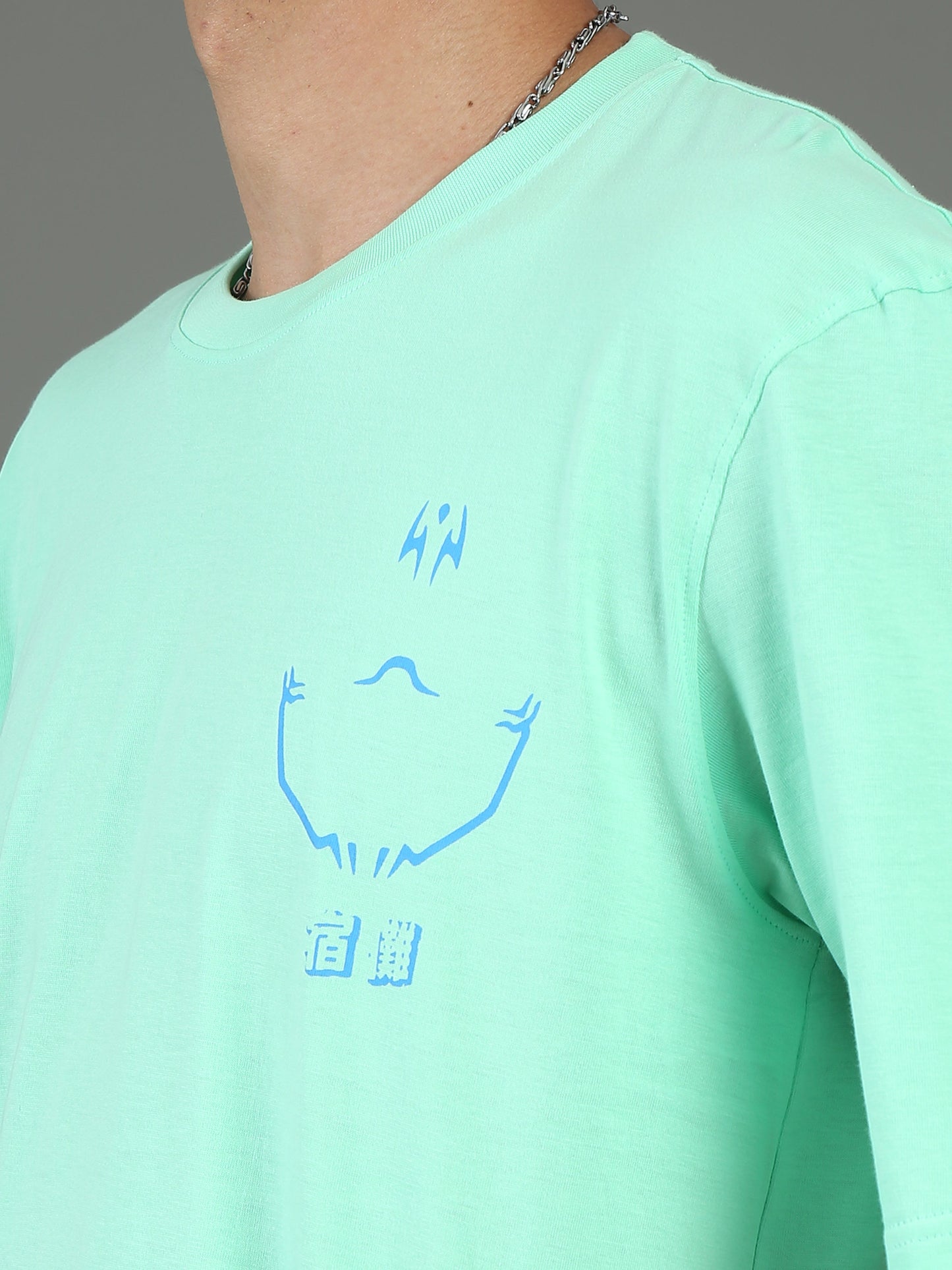 Mens Oversized Tees - Mint Green TK734