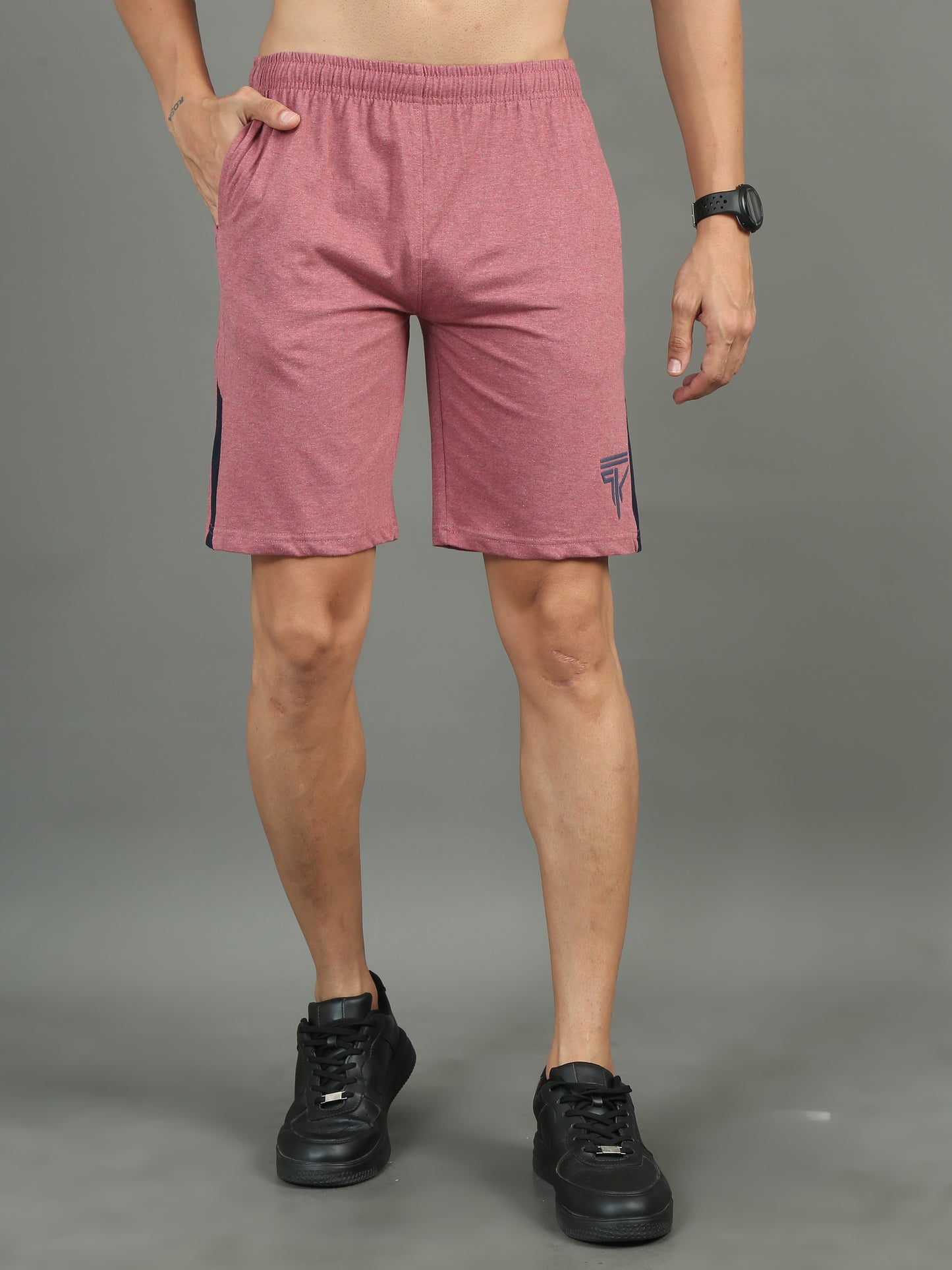 Mens Premium Heather Red melange Shorts TK724