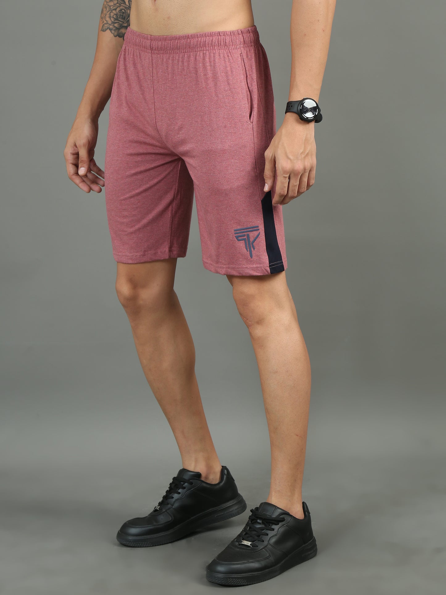 Mens Premium Heather Red melange Shorts TK724