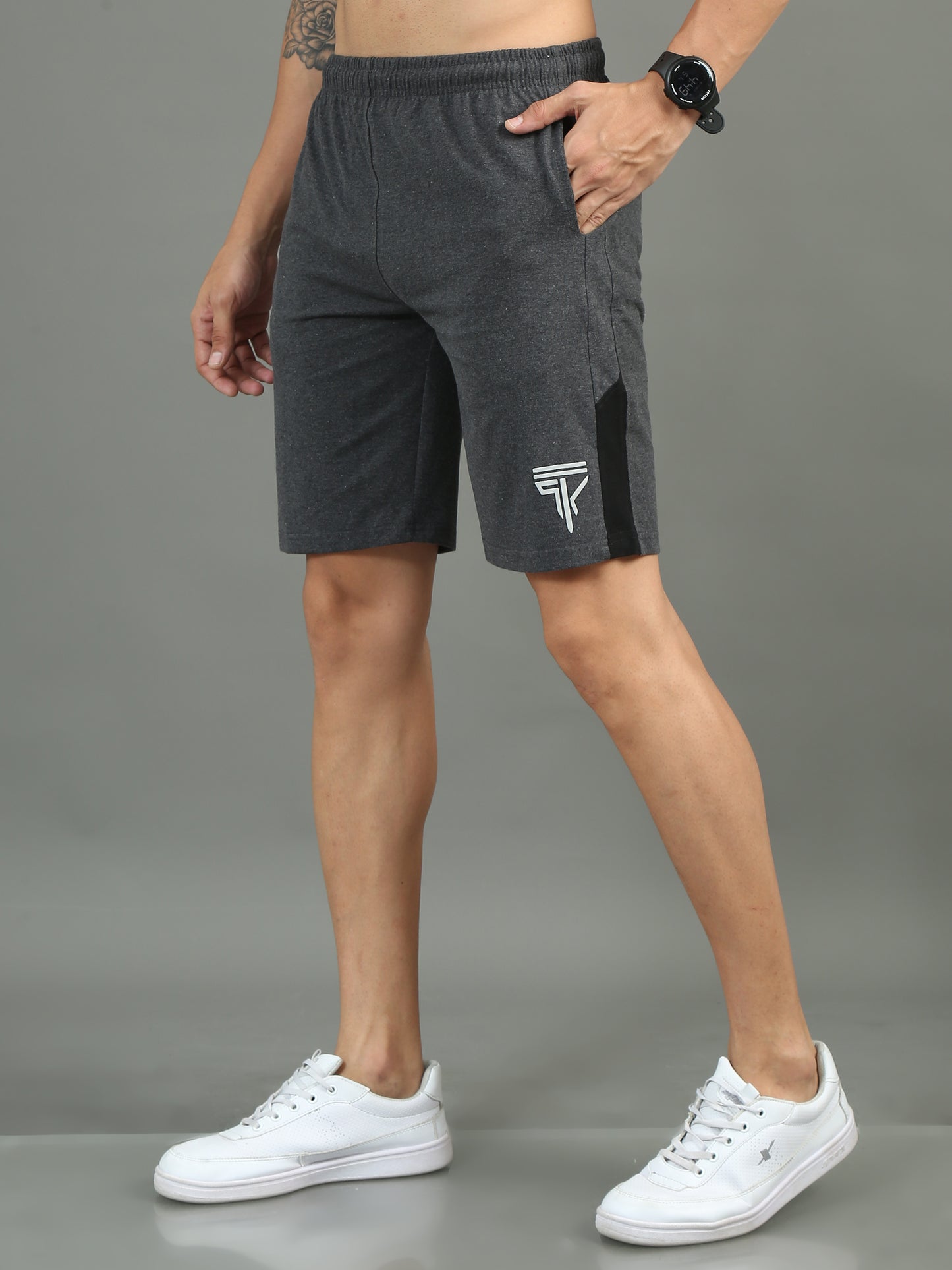 Mens Premium Heather Charcoal Shorts TK724