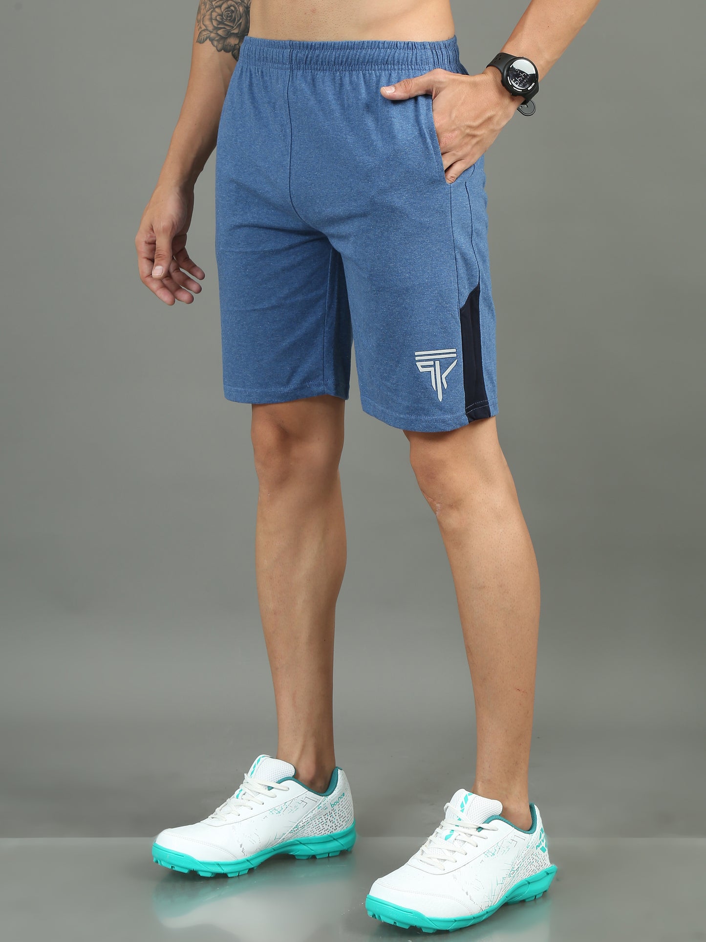 Mens Premium Heather Blue Shorts TK724