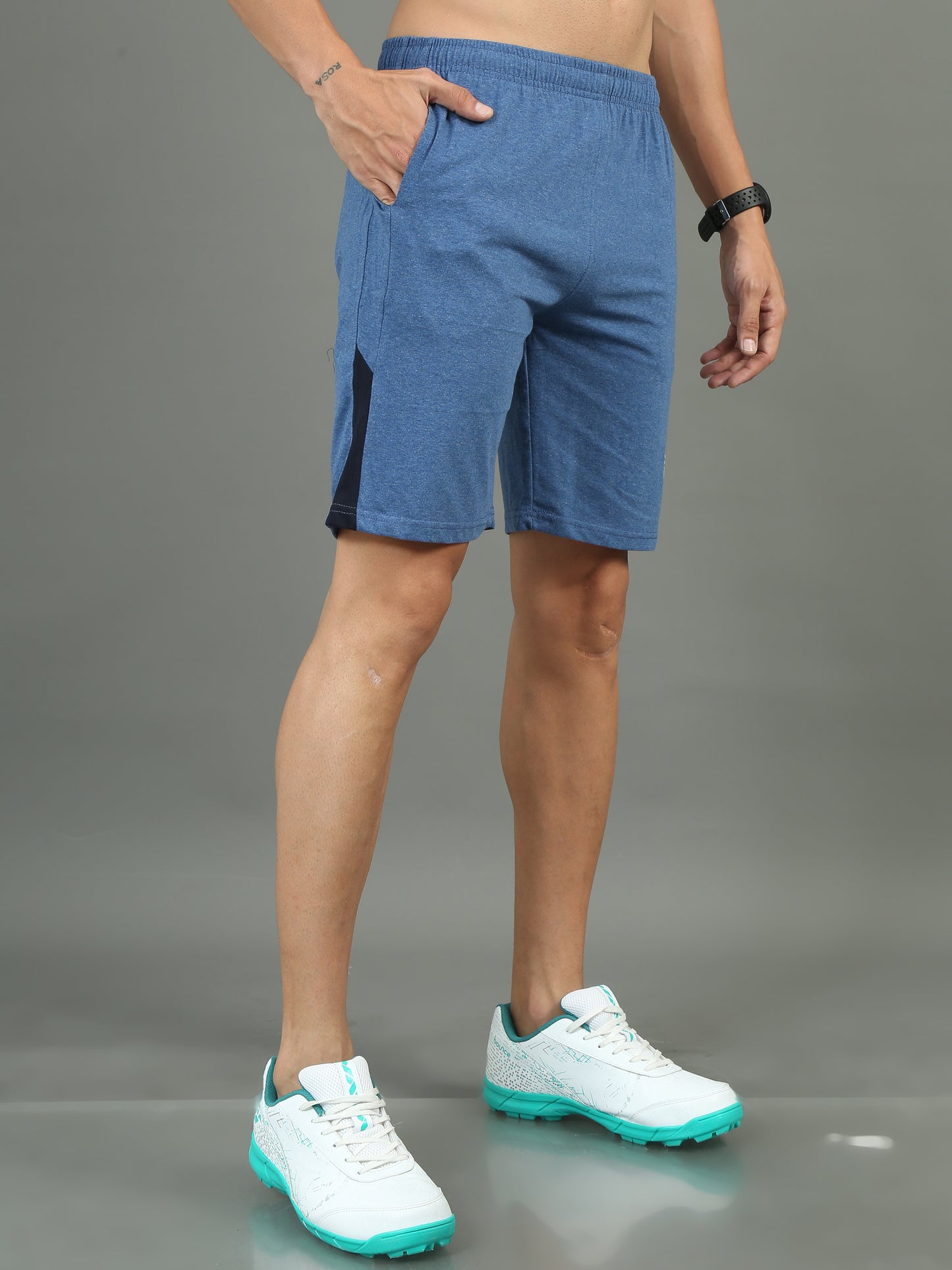 Mens Premium Heather Blue Shorts TK724