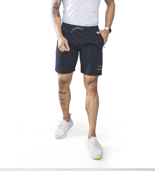 Mens Premium Carcoal Shorts With Zip Pockets TK703