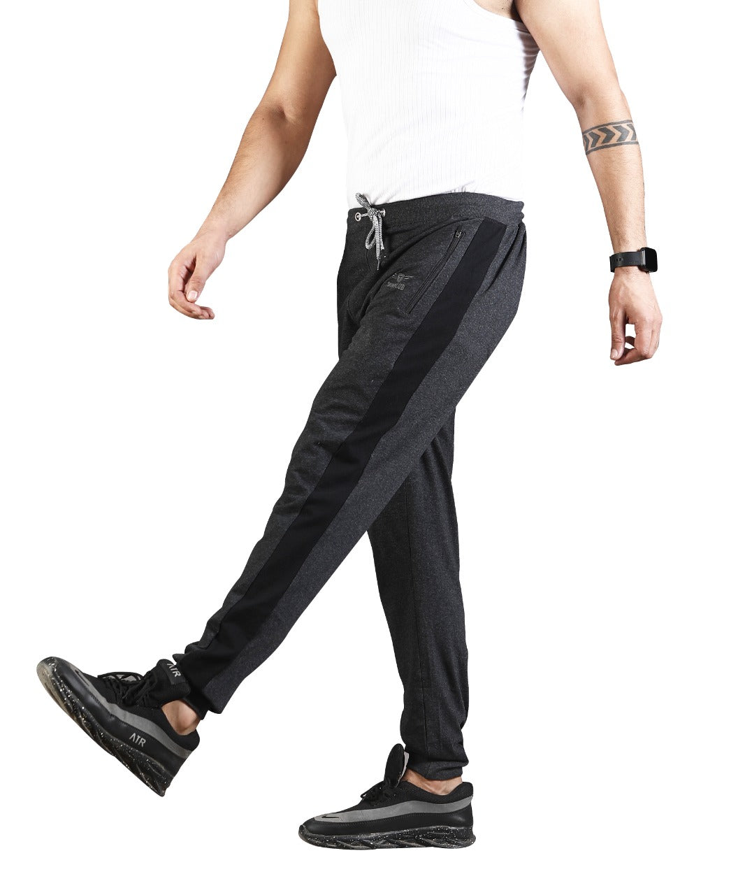 Premium Charcoal Jogger Pants With side zip pockets TK702