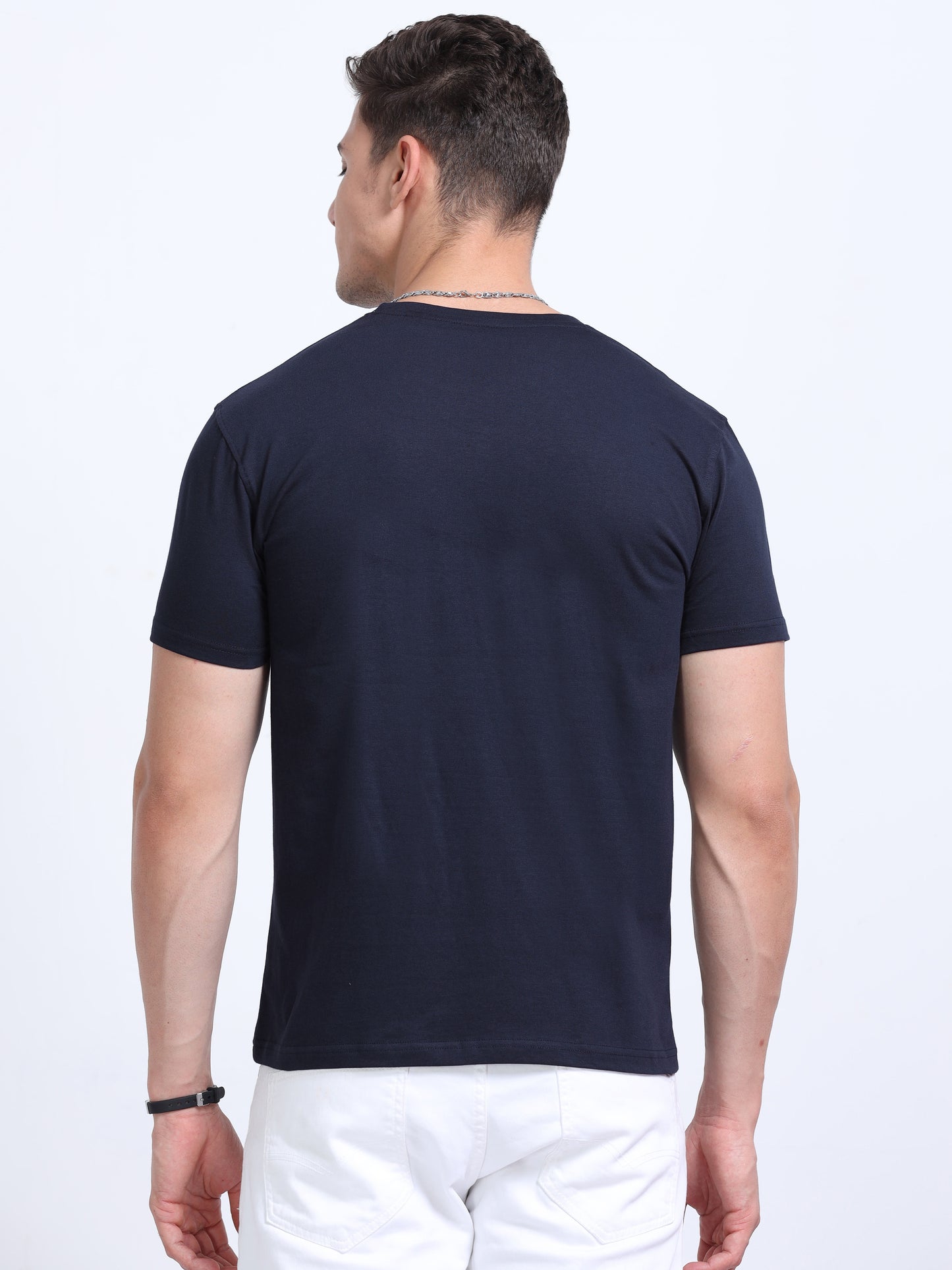 Classic Navy Crew Neck T Shirt TK735