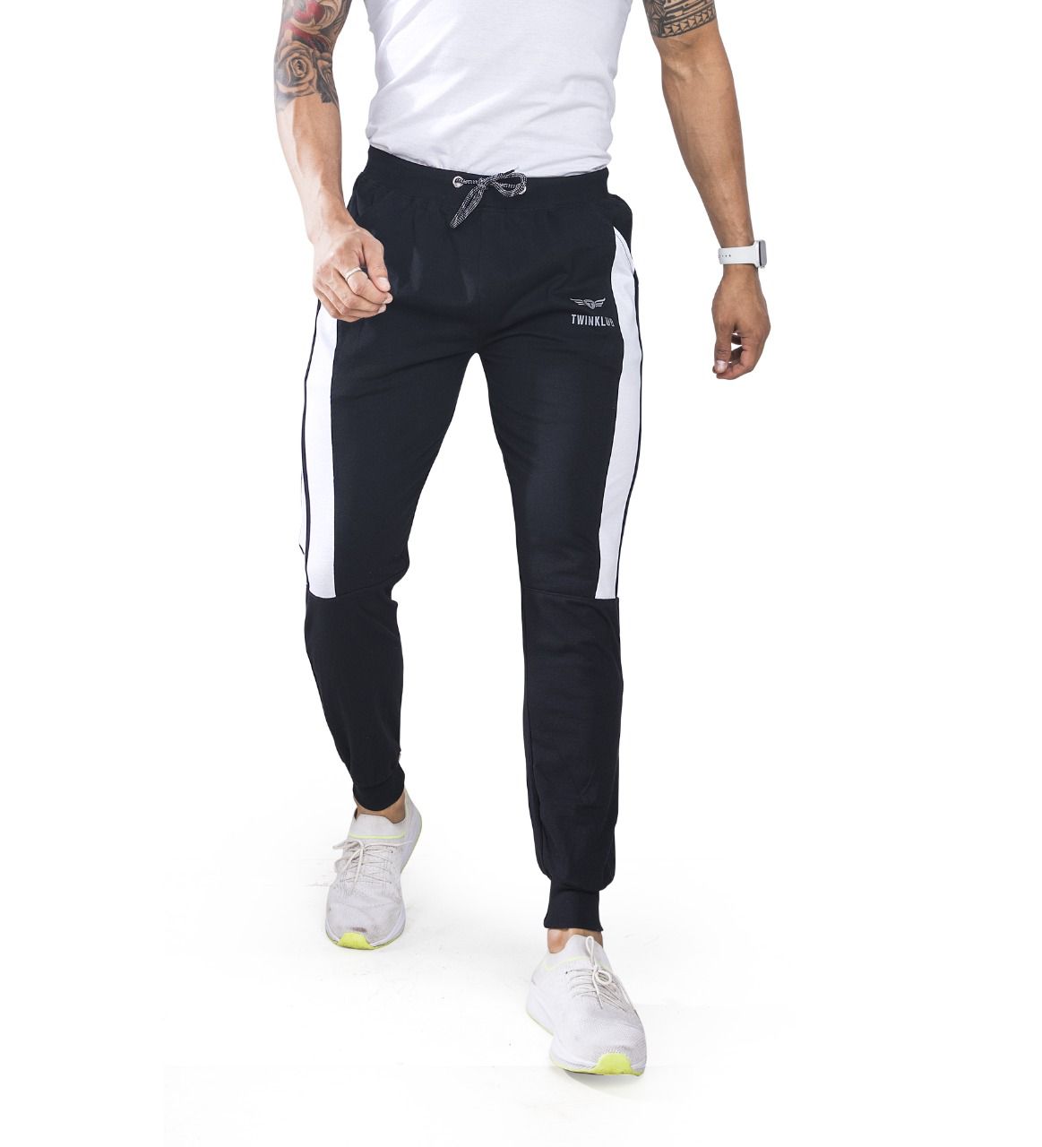 Premium Black Joggers With side pockets TK701