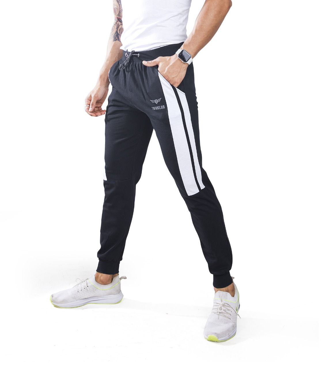 Premium Black Joggers With side pockets TK701