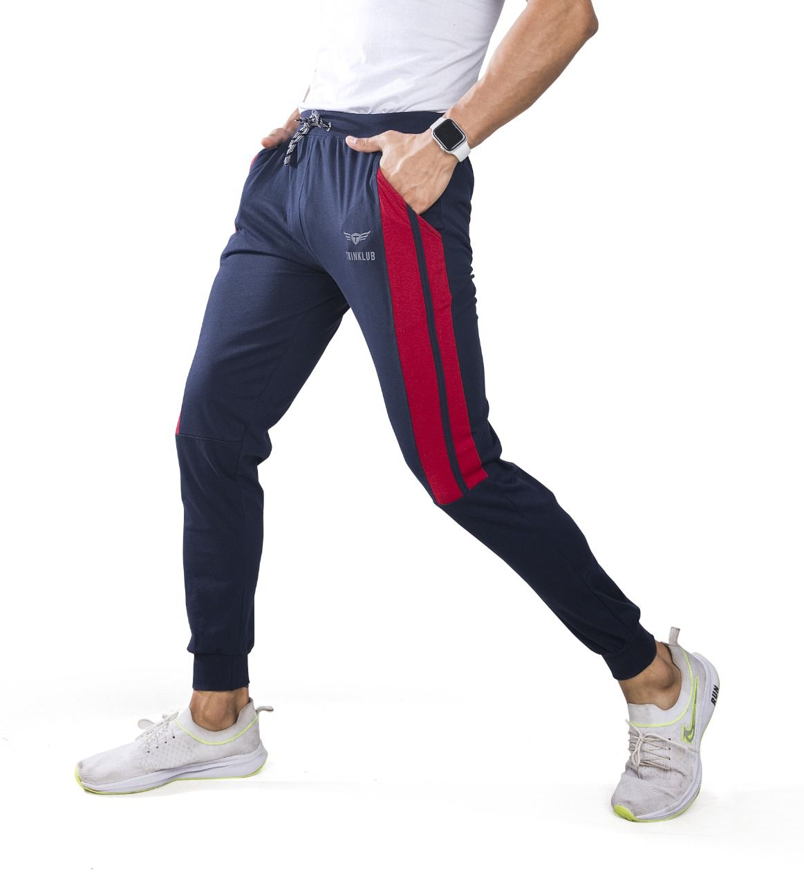 Premium Navy Joggers With side pockets TK701